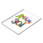 30素晴らし誕生日Tシャツとギフト ノートブック (左側)