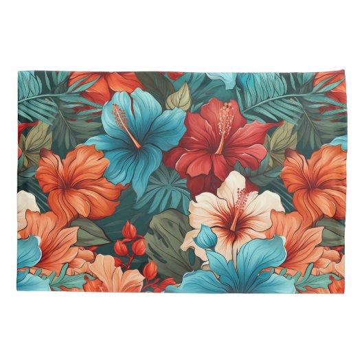 #30花柄 枕カバー (裏面)