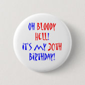 30血の地獄 缶バッジ (正面)