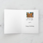 30誕生日のおもしろいエイジ猫 カード (内部)