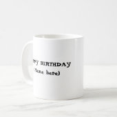 30誕生日を個人化して下さい コーヒーマグカップ (正面左)