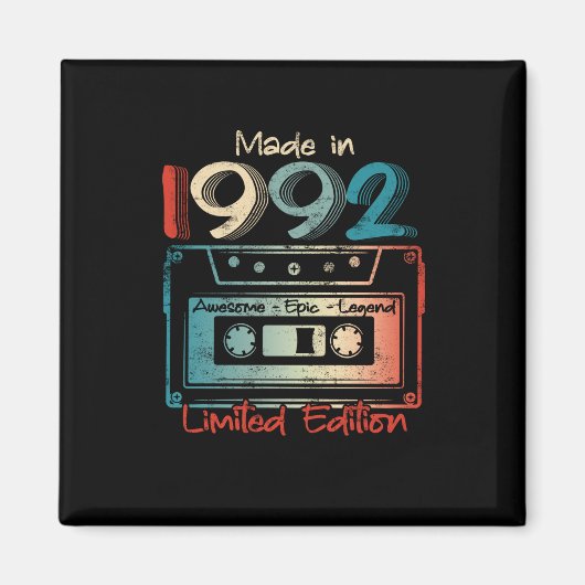 30誕生日ギフト1992年製カセット マグネット (正面)