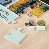 30誕生日モダンピンク6フォトコラージグリッド ジグソーパズル (側面)