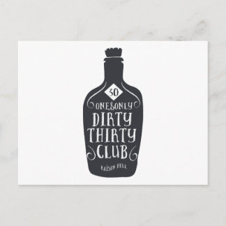 30誕生日30歳ダーティ30 ポストカード