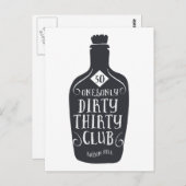 30誕生日30歳ダーティ30 ポストカード (正面/裏面)