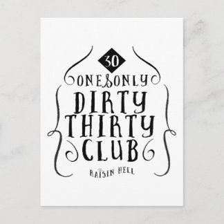 30誕生日30歳ダーティ30 ポストカード