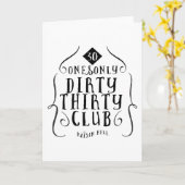 30誕生日30歳汚れた30 カード (黄色い花)