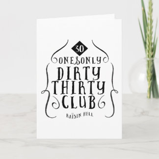 30誕生日30歳汚れた30 カード