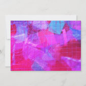 30誕生祝いピンク赤ガーリー白クール 招待状 (裏面)