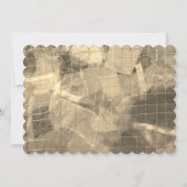 30誕生祝い金ゴールド模様ホワイトピンク 招待状 (裏面)