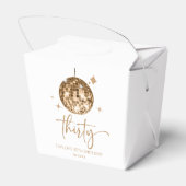 30金ゴールドディスコボール30th誕生日パーティー フェイバーボックス (裏面サイド)