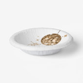 30金ゴールドディスコボール30th誕生日パーティー ペーパーボウル (傾斜あり)