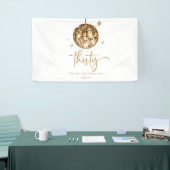 30金ゴールドディスコボール30th誕生日パーティー 横断幕 (トレードショー)