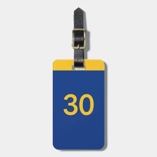 30金Baskeball ラゲッジタグ (正面縦)