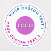 30防水ステッカー(スタイリッシュビジネスロゴ) ラベル (デザイン1)