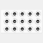 30防水ビジネスロゴウォーターボトルシール ラベル (シート)