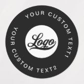 30防水ビジネスロゴウォーターボトルシール ラベル (デザイン1)