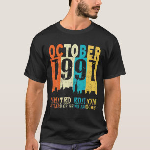 30限定版、1991年10月30th Birt製 Tシャツ