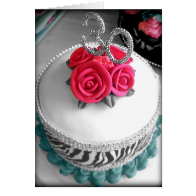 30頭のシマウマのストライプなケーキ (正面)