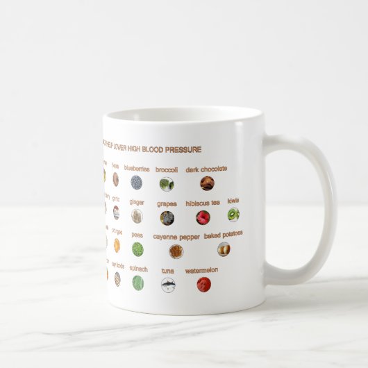 30食品は右利きの高血圧を下げる コーヒーマグカップ (右)