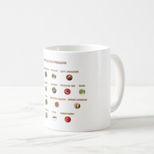 30食品は残り物の高血圧を下げる コーヒーマグカップ (正面右)