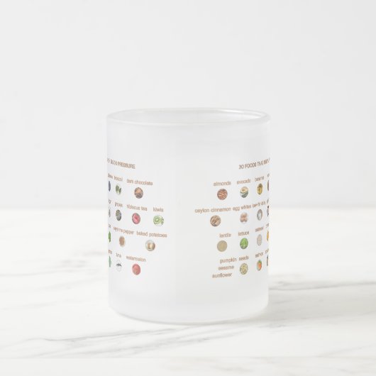 30高血圧症自然健康食品 フロストグラスマグカップ (中央)