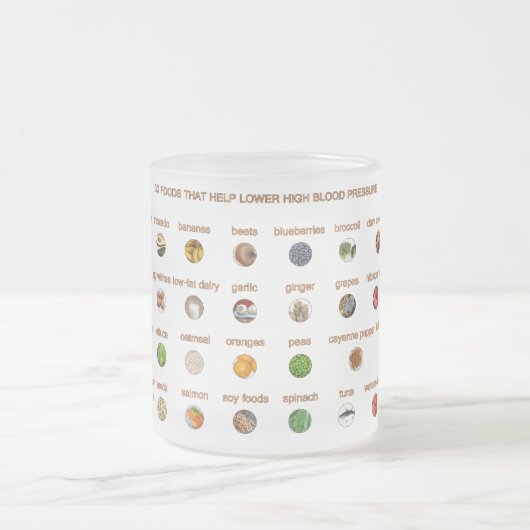 30高血圧自然救済法を下げる食品 フロストグラスマグカップ (中央)
