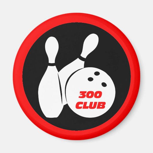 300カッコいいボーリング マグネット (正面)