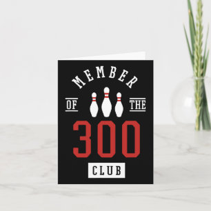 300クラブのボーリングByllストライクピンのメンバー カード