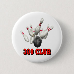 300クラブボーリング 缶バッジ