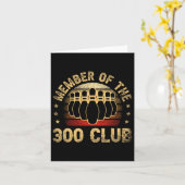 300クラブ会員ボウリングをする人、 クリケットの投手ボーリング カード (黄色い花)