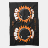 300ゲームパーソナライズされたおよび700シリーズボーリング キッチンタオル (縦)