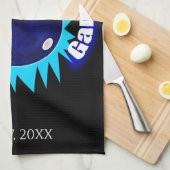 300ゲームパーソナライズされたブルースボーリングタオル キッチンタオル (四つ折り)