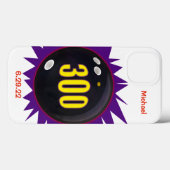 300ゲーム紫の黒と赤の電話ケース Case-Mate iPhoneケース (裏面 (横))