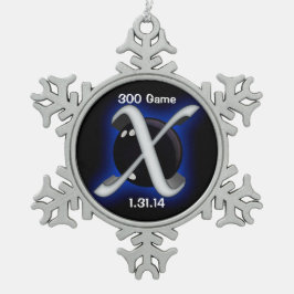 300パーフェクトゲーム スノーフレークピューターオーナメント