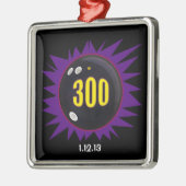 300ボーリングゲーム，日付， メタルオーナメント (左)