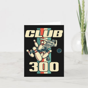 300ボーリングシャツヴィンテージレトロクラブ300ボーリング カード