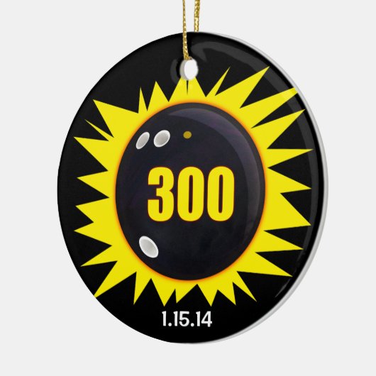 300完璧なゲームイエロー セラミックオーナメント (左)