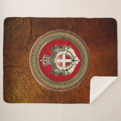 [300]マルタの順序 – SMOM Coat of Arms シェルパブランケット (正面(横))