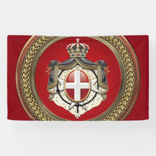 [300]マルタの順序 – SMOM Coat of Arms 横断幕 (横)