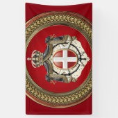 [300]マルタの順序 – SMOM Coat of Arms 横断幕 (縦)