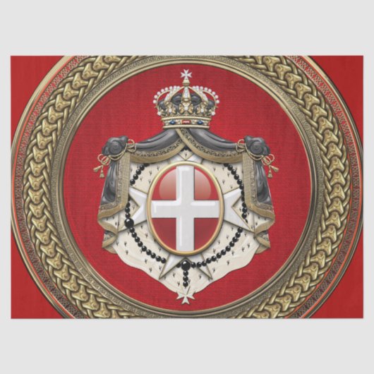 [300]マルタの順序 – SMOM Coat of Arms 薄葉紙 (正面)