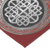 [300]神聖なケルト族の銀製の結び目の十字 ショートテーブルランナー (コーナー)