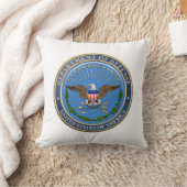 [300]米国国防総省(DOD)エンブレム[3D] クッション (ブランケット)
