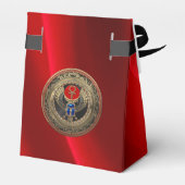 [300]聖なる金ゴールドエジプトの翼を持つスカラブとアンク フェイバーボックス (裏面サイド)