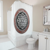 [300]聖ケルト銀ノットクロス シャワーカーテン (インサイチュ)