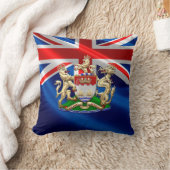 [300]香港の歴史的1959-1997紋章付き外衣 クッション (ブランケット)