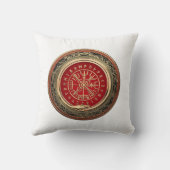 [300] Vegviser -バイキング金ゴールド魔法Runic Compass クッション (裏面)