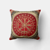 [300] Vegviser -バイキング金ゴールド魔法Runic Compass クッション (裏面)