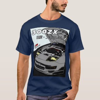 300ZXブラックフレーム Tシャツ